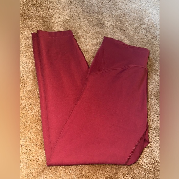 Like New! Lululemon InStill High Rise Legging 25” Size 10- Smokey Red - Picture 9 of 9